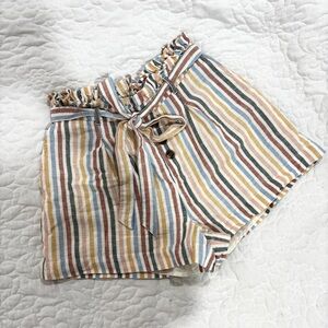 American Eagle Outfitters Multicolor Striped High Waist Shorts — XS